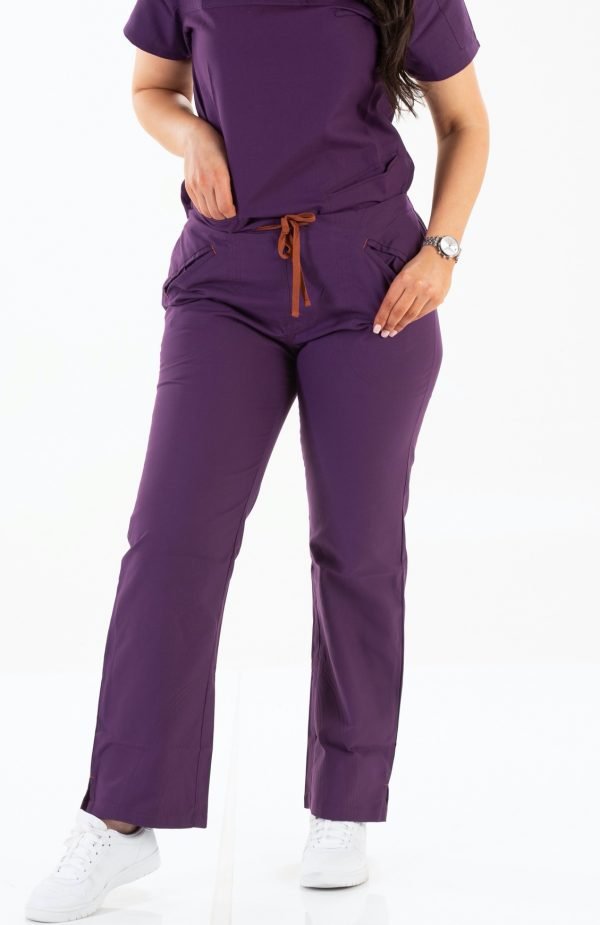 Women'S Scrub Pants Australia Signature BootCut Purple