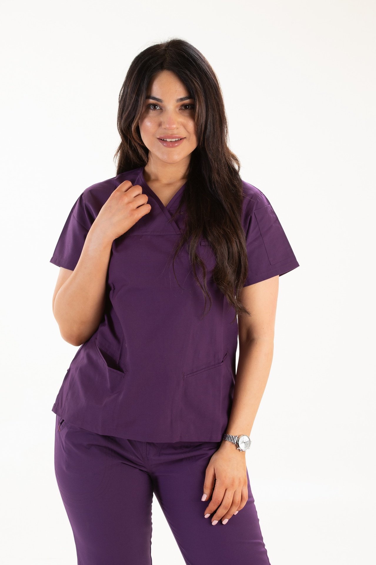 Scrubs Tops Australia Women'S Scrubs Australia Purple Solid