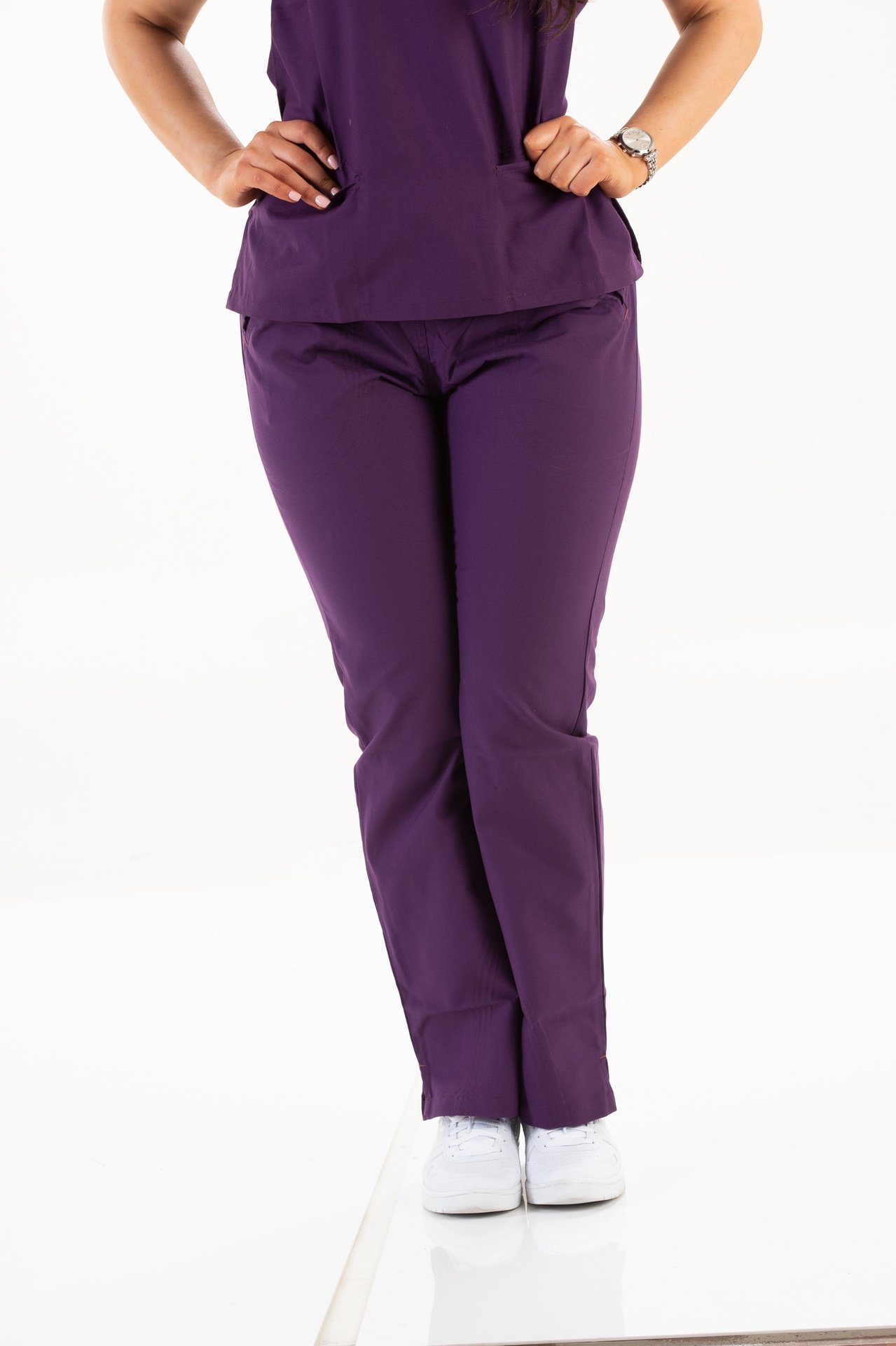 Women'S Scrub Pants Australia Signature BootCut Purple